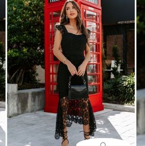 NWT Black Lace Dress